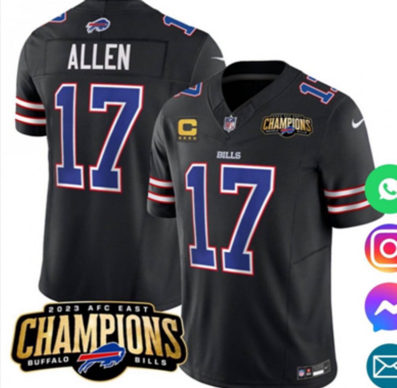 Men 2025 Buffalo Bills #17 Allen Black Nike Limited NFL Jersey style 004->->NFL Jersey